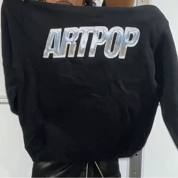 LADY GAGA ARTPOP Geometric Hoodie Size Medium New with Tag MSRP $90 - Picture 5 of 5